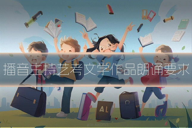 播音主持艺考文学作品朗诵要求