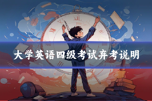 大学英语四级考试弃考说明