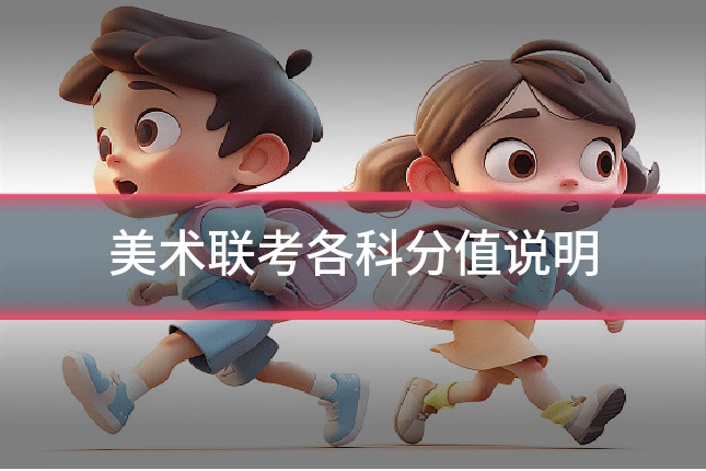 美术联考各科分值说明