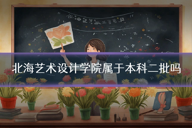 北海艺术设计学院属于本科二批吗