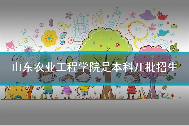 山东农业工程学院是本科几批招生