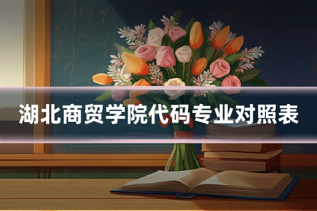 湖北商贸学院代码专业对照表