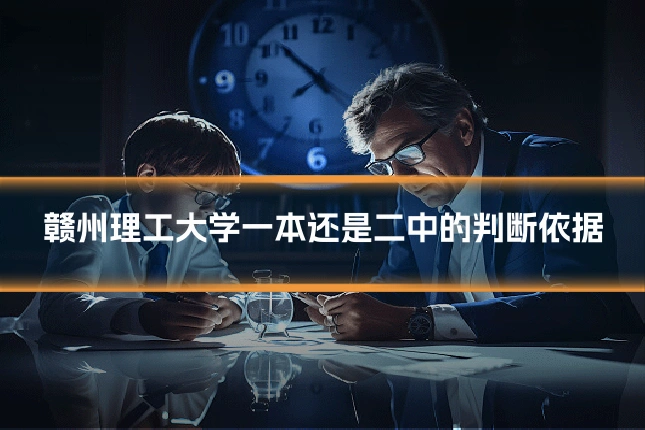 赣州理工大学一本还是二中的判断依据