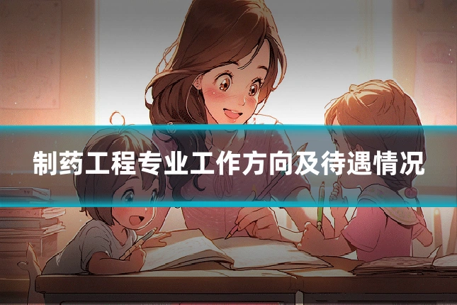 制药工程专业工作方向及待遇情况