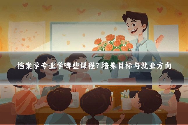 档案学专业学哪些课程？培养目标与就业方向