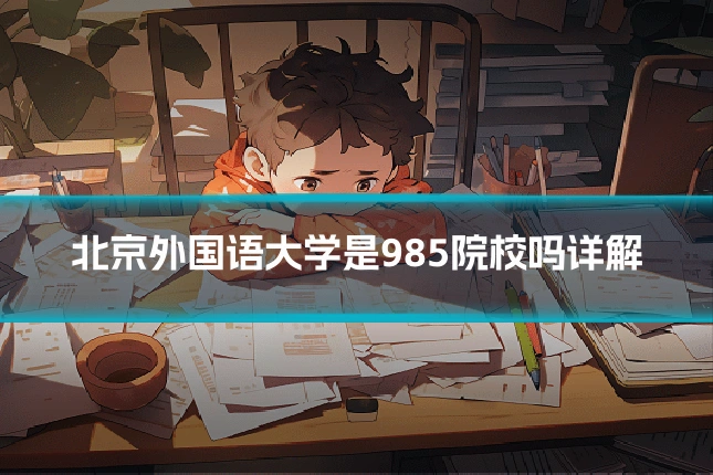 北京外国语大学是985院校吗详解