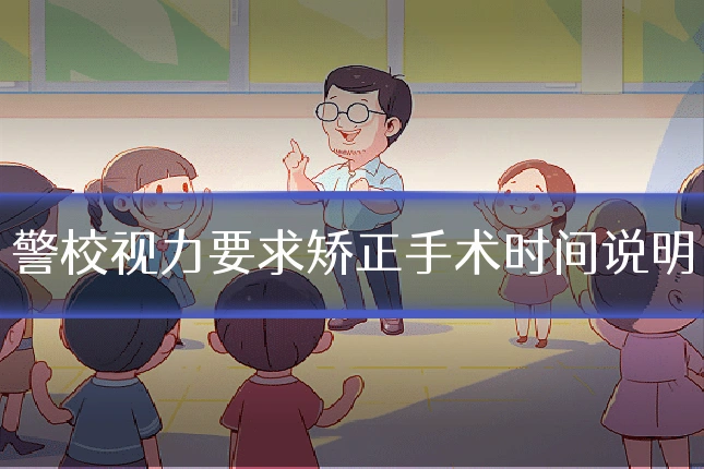警校视力要求矫正手术时间说明