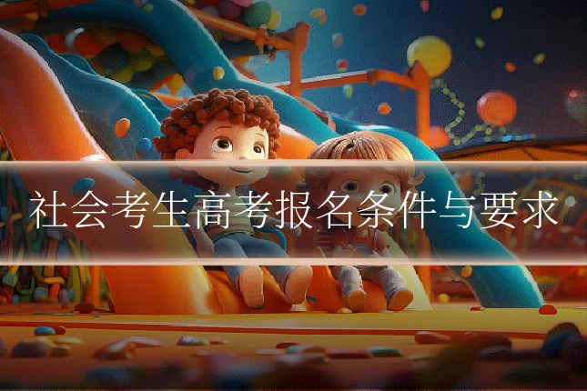 社会考生高考报名条件与要求