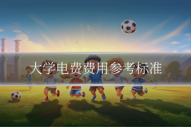 大学电费费用参考标准