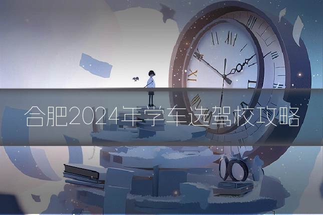 合肥2024年学车选驾校攻略
