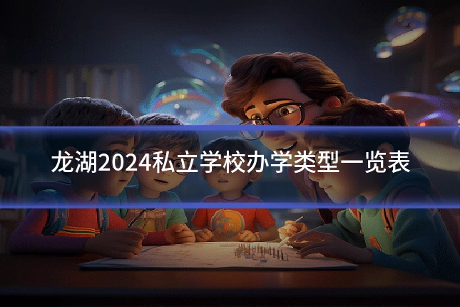 龙湖2024私立学校办学类型一览表