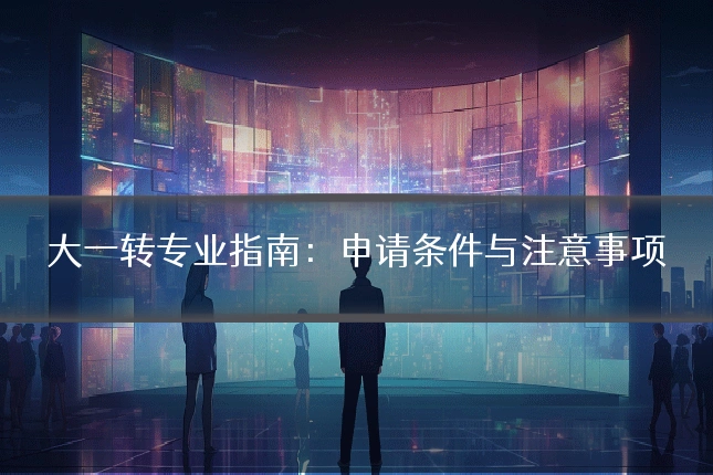 大一转专业指南：申请条件与注意事项