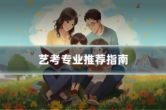 艺考专业推荐指南