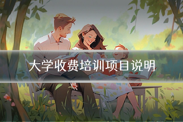 大学收费培训项目说明