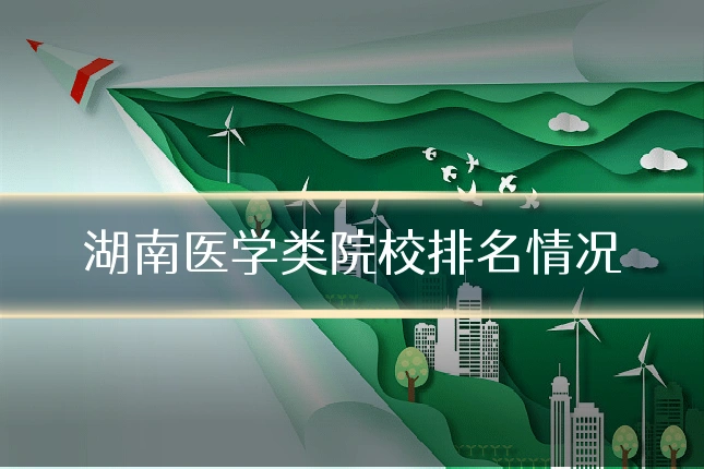 湖南医学类院校排名情况