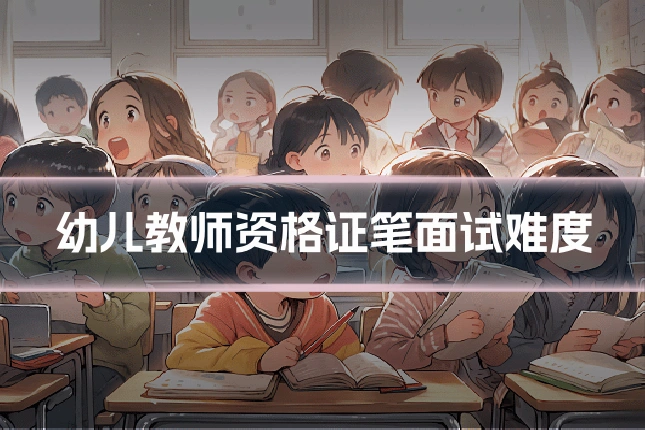 幼儿教师资格证笔面试难度