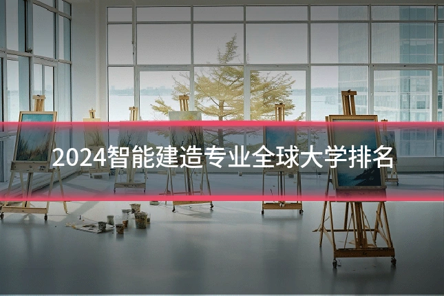 2024智能建造专业全球大学排名