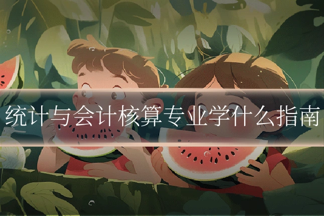 统计与会计核算专业学什么指南