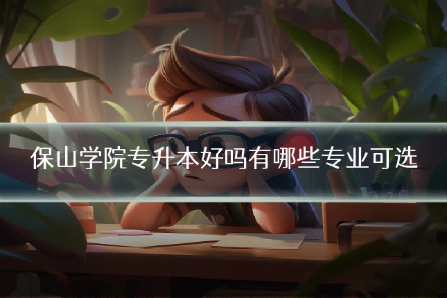 保山学院专升本好吗有哪些专业可选