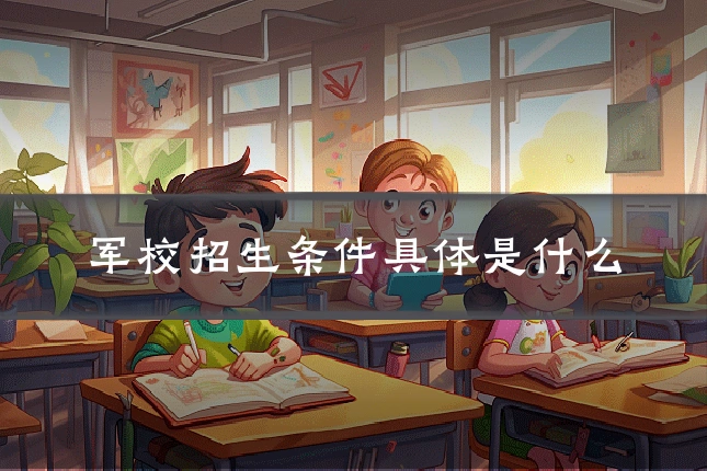 军校招生条件具体是什么