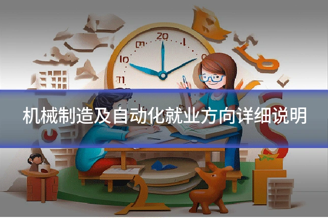 机械制造及自动化就业方向详细说明