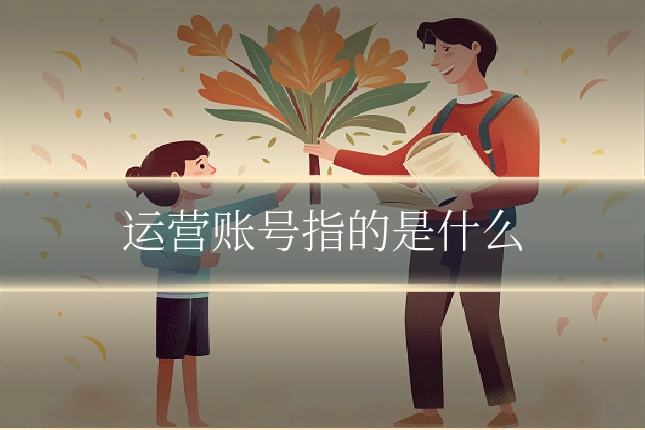 运营账号指的是什么