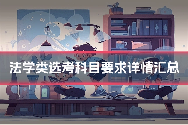 法学类选考科目要求详情汇总