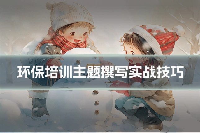环保培训主题撰写实战技巧