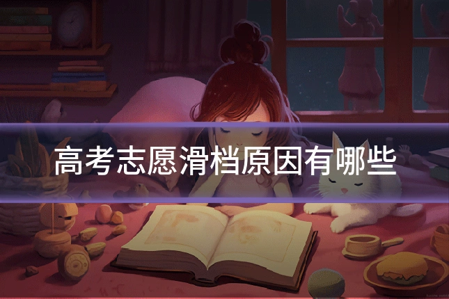 高考志愿滑档原因有哪些
