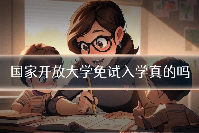 国家开放大学免试入学真的吗