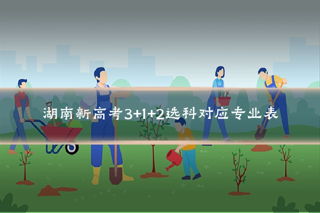 湖南新高考3+1+2选科对应专业表
