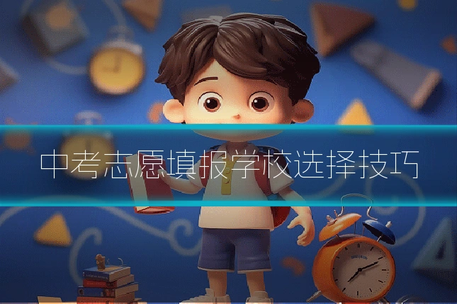中考志愿填报学校选择技巧