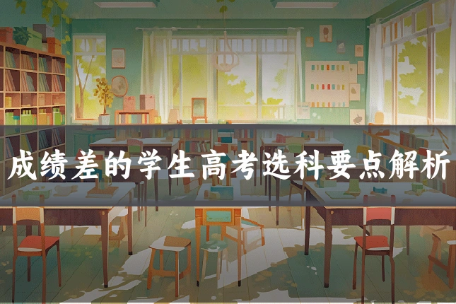 成绩差的学生高考选科要点解析