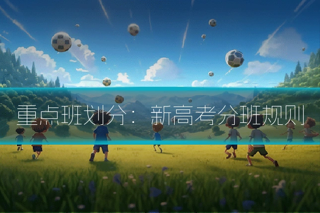 重点班划分：新高考分班规则