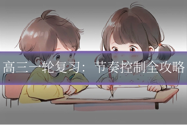 高三一轮复习：节奏控制全攻略