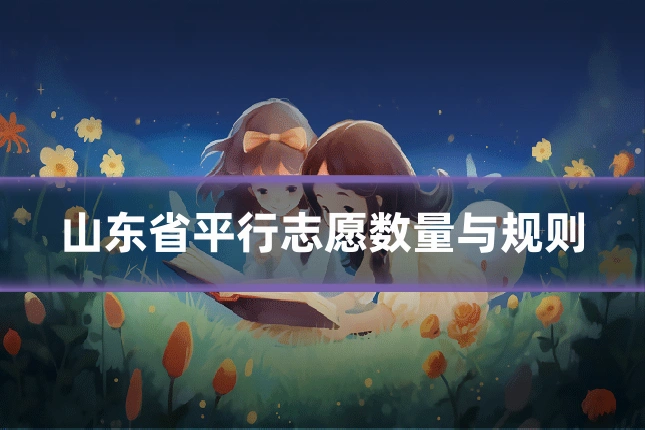 山东省平行志愿数量与规则