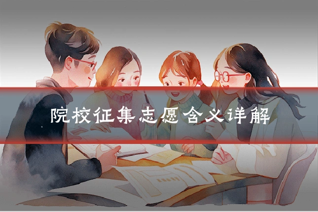 院校征集志愿含义详解