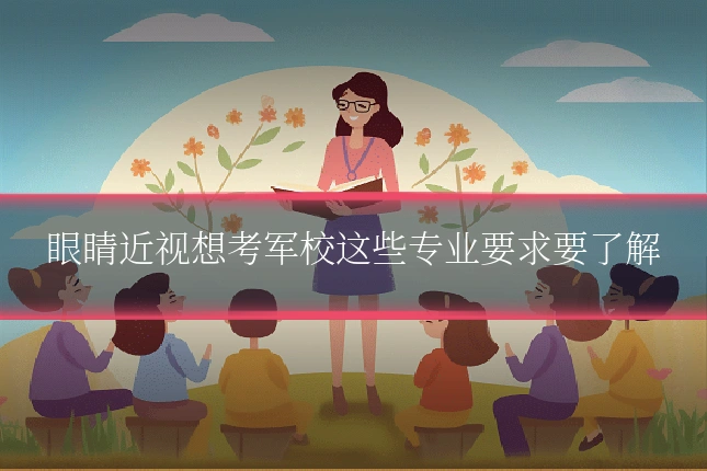 眼睛近视想考军校这些专业要求要了解