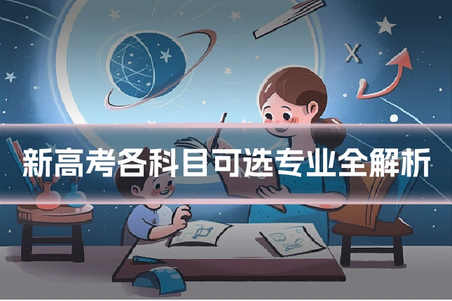 新高考各科目可选专业全解析