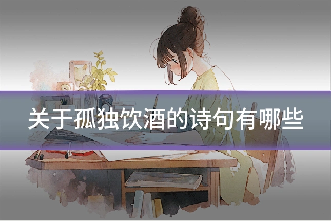 关于孤独饮酒的诗句有哪些