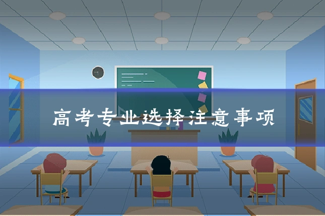 高考专业选择注意事项