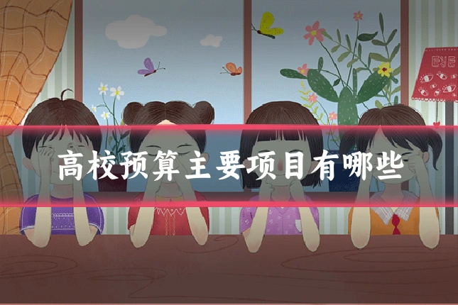 高校预算主要项目有哪些