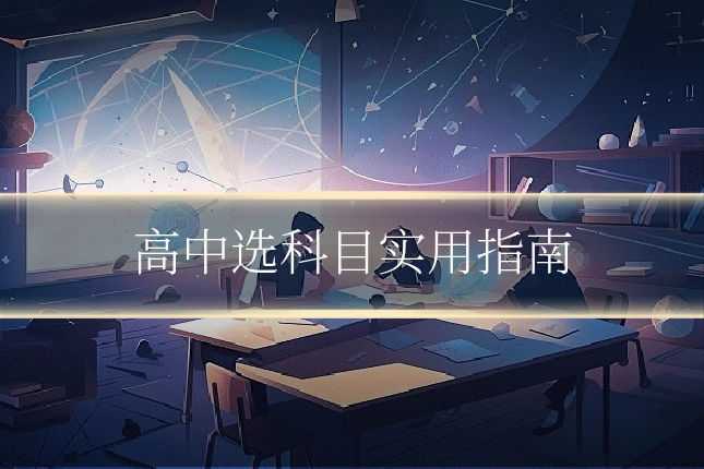 高中选科目实用指南