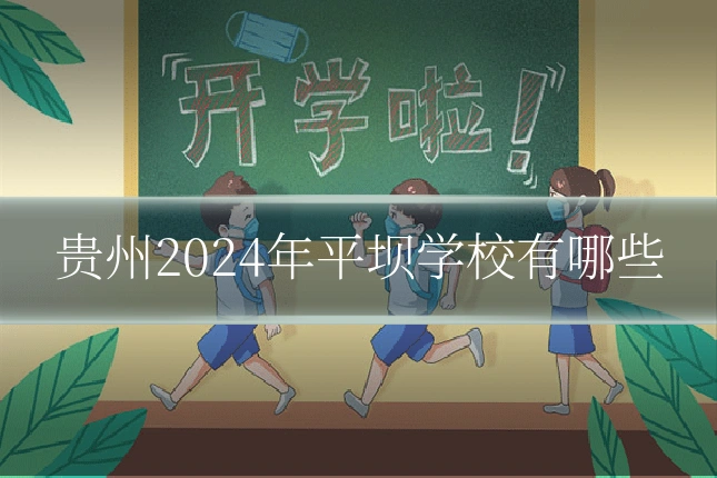 贵州2024年平坝学校有哪些