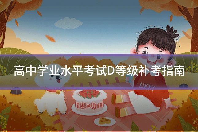 高中学业水平考试D等级补考指南