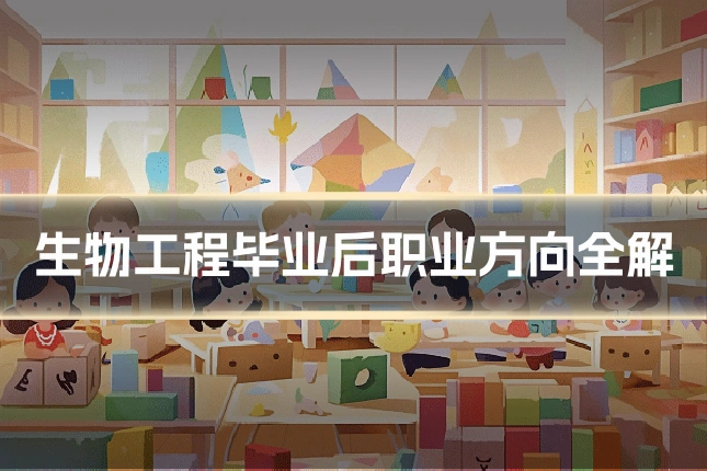 生物工程毕业后职业方向全解