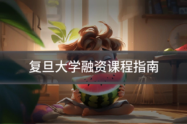 复旦大学融资课程指南