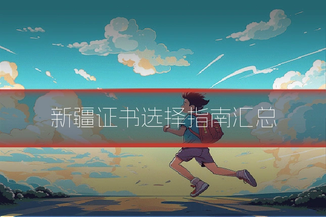 新疆证书选择指南汇总