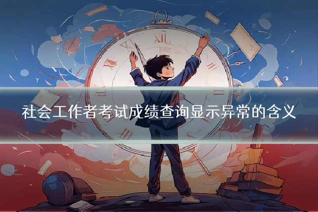 社会工作者考试成绩查询显示异常的含义