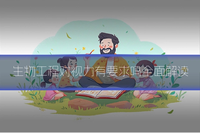 生物工程对视力有要求吗全面解读